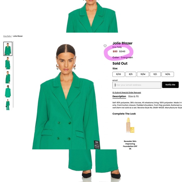 Ena Pelly Jolie Evergreen Blazer - Picture 10 of 15